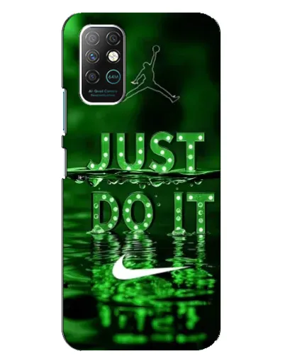 Чехол для Infinix Note 8 с картинкой «Зеленый неоновый Nike»
