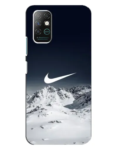 Чехол для Infinix Note 8 с картинкой «Nike — зимние горы»