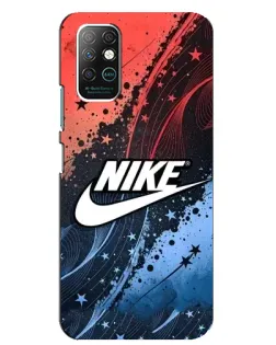 Чехол для Infinix Note 8 с картинкой «Градиентный принт Найк»