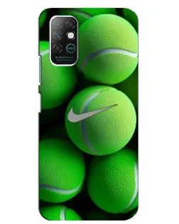 Чехол для Infinix Note 8 с картинкой «Теннисные мячи Найк»