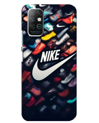 Чехол для Infinix Note 8 с картинкой «Коллекция кроссовок Nike»