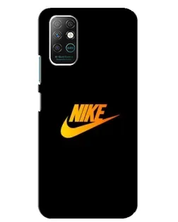 Чехол для Infinix Note 8 с картинкой «Золотой логотип Nike»
