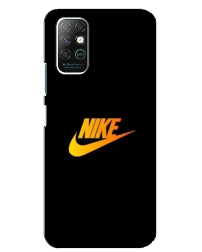 Чехол для Infinix Note 8 с картинкой «Золотой логотип Nike»