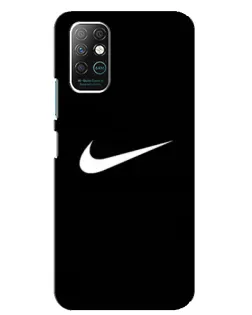 Чехол для Infinix Note 8 с картинкой «Минималистический Найк»
