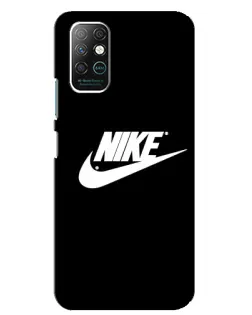 Чехол для Infinix Note 8 с картинкой «Мазки краски Nike»