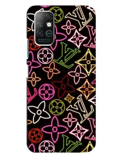Чехол для Infinix Note 8 с картинкой «Неоновый микс Nike»