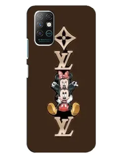 Чехол для Infinix Note 8 с картинкой «LV и Микки Маус»