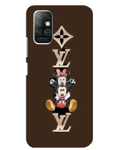 Чехол для Infinix Note 8 с картинкой «LV и Микки Маус»