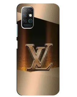 Чехол для Infinix Note 8 с картинкой «LV — золотое сияние»