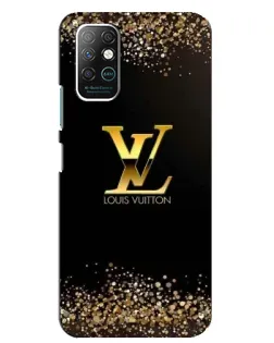 Чехол для Infinix Note 8 с картинкой «LV — золотые искры»