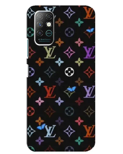 Чехол для Infinix Note 8 с картинкой «Цветная монограмма LV»