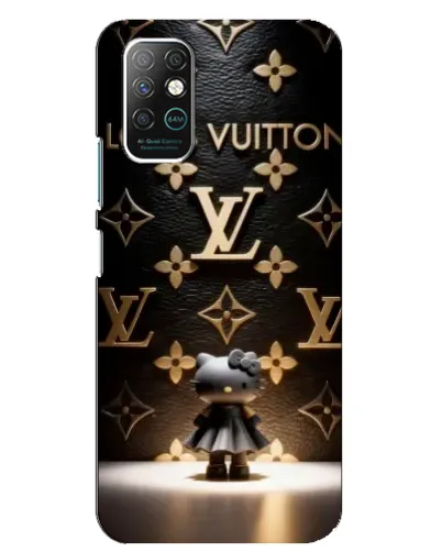 Чехол для Infinix Note 8 с картинкой «Монограмма с фигурой»