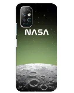 Чехол для Infinix Note 8 с картинкой «NASA — лунный градиент»