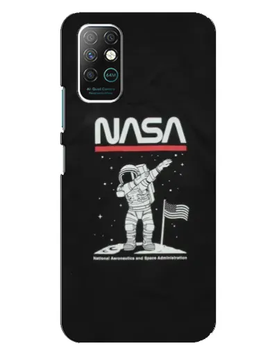 Чехол для Infinix Note 8 с картинкой «NASA — шагаем по Луне» Чехол для Infinix Note 8 с картинкой «NASA — шагаем по Луне»