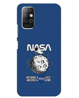 Чехол для Infinix Note 8 с картинкой «NASA — лунная миссия»