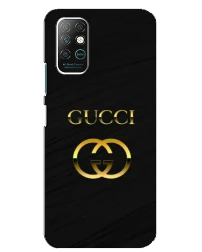 Чехол для Infinix Note 8 с картинкой «Золотой логотип Gucci»