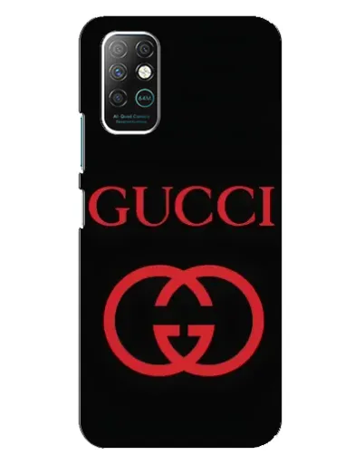 Чехол для Infinix Note 8 с картинкой «Gucci — красный логотип»
