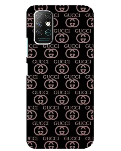Чехол для Infinix Note 8 с картинкой «Классическая монограмма Gucci»