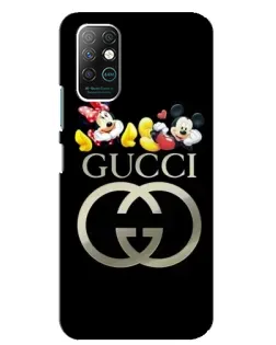 Чехол для Infinix Note 8 с картинкой «Gucci — герои Disney»