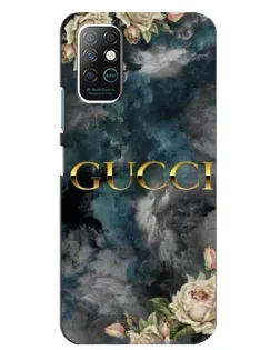 Чехол для Infinix Note 8 с картинкой «Абстрактные цветы Gucci»
