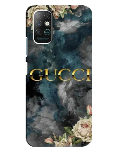 Чехол для Infinix Note 8 с картинкой «Абстрактные цветы Gucci»