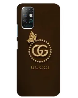 Чехол для Infinix Note 8 с картинкой «Gucci — золотая бабочка»