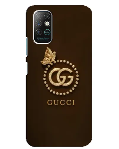 Чехол для Infinix Note 8 с картинкой «Gucci — золотая бабочка»