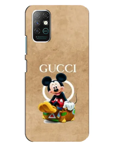 Чехол для Infinix Note 8 с картинкой «Микки Маус Gucci — крафт»
