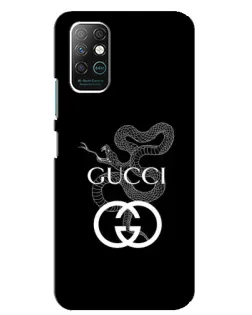 Чехол для Infinix Note 8 с картинкой «Gucci — серебряная змея»