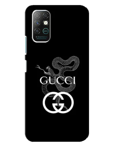 Чехол для Infinix Note 8 с картинкой «Gucci — серебряная змея»
