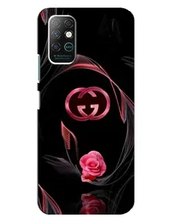 Чехол для Infinix Note 8 с картинкой «Gucci — неоновая роза»
