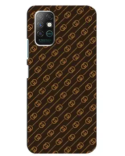 Чехол для Infinix Note 8 с картинкой «Gucci — золотые диагонали»