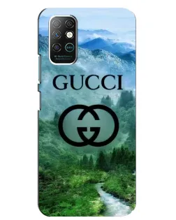Чехол для Infinix Note 8 с картинкой «Gucci — горный пейзаж»