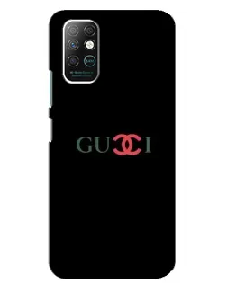 Чехол для Infinix Note 8 с картинкой «Gucci — красный градиент»