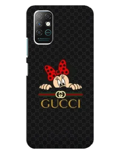 Чехол для Infinix Note 8 с картинкой «Минни Маус Gucci — черный»