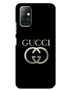 Чехол для Infinix Note 8 с картинкой «Gucci — золото на черном»