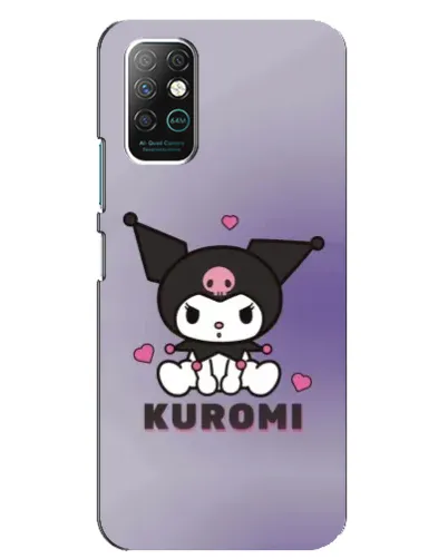 Чехол для Infinix Note 8 с картинкой «Kuromi — фиолетовый арт»
