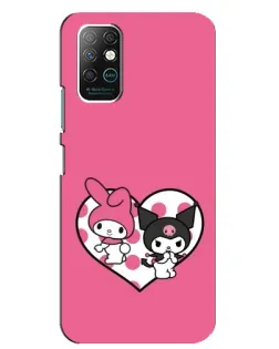 Чехол для Infinix Note 8 с картинкой «Kuromi и My Melody»