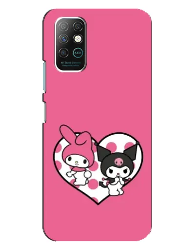 Чехол для Infinix Note 8 с картинкой «Kuromi и My Melody»