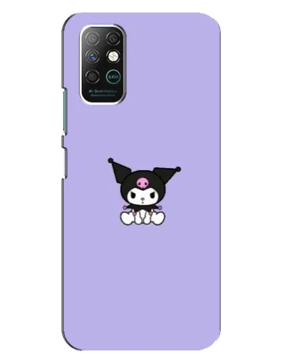 Чехол для Infinix Note 8 с картинкой «Kuromi — фиолетовый минимализм»