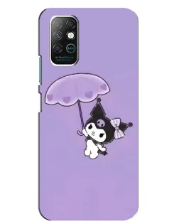 Чехол для Infinix Note 8 с картинкой «Kuromi с зонтиком»