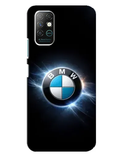 Чехол для Infinix Note 8 с картинкой «BMW — неоновое сияние»