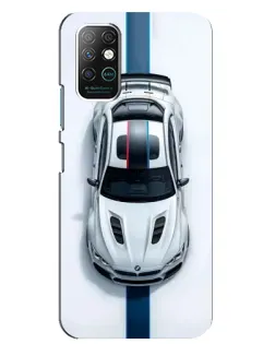 Чехол для Infinix Note 8 с картинкой «Вид сверху — BMW M»