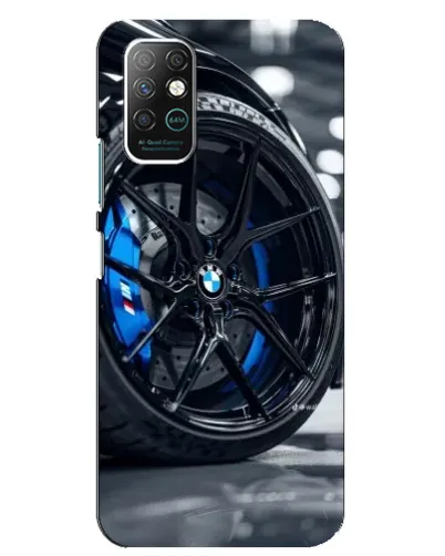 Чехол для Infinix Note 8 с картинкой «Колесо BMW вблизи»