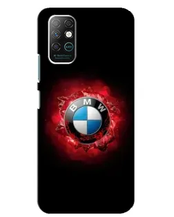 Чехол для Infinix Note 8 с картинкой «Логотип BMW — вспышка»