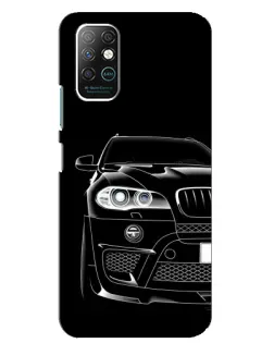 Чехол для Infinix Note 8 с картинкой «Темный силуэт BMW»
