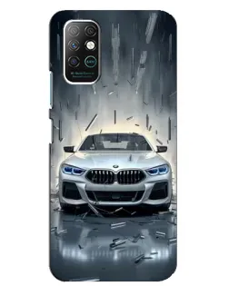 Чехол для Infinix Note 8 с картинкой «BMW в свете фар»