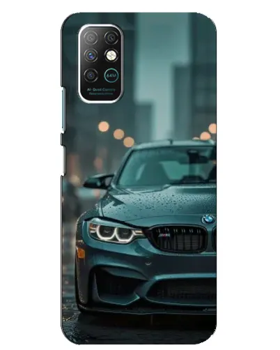 Чехол для Infinix Note 8 с картинкой «BMW в огнях города»