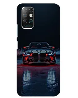 Чехол для Infinix Note 8 с картинкой «BMW на мокрой дороге»
