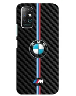 Чехол для Infinix Note 8 с картинкой «Эмблема BMW и карбон»